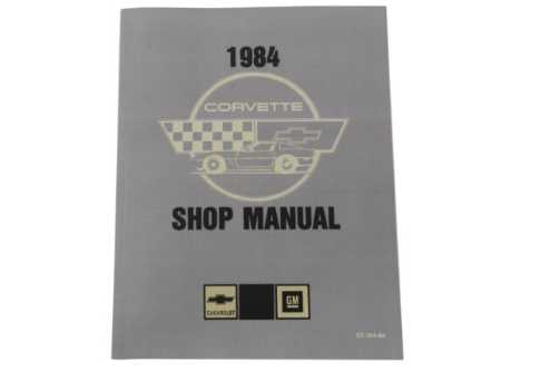 1984 Corvette Service Manual (GM)